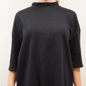 Women's black Zara mockneck tunic